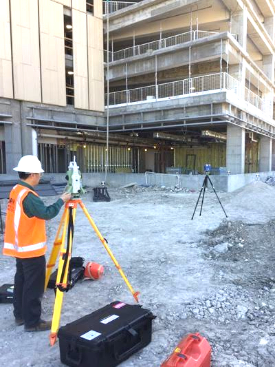 REM team member at computer