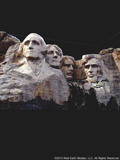 Image of Mt Rushmore PhotoReal™ 3D model