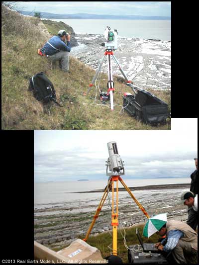 REM team deep in cave