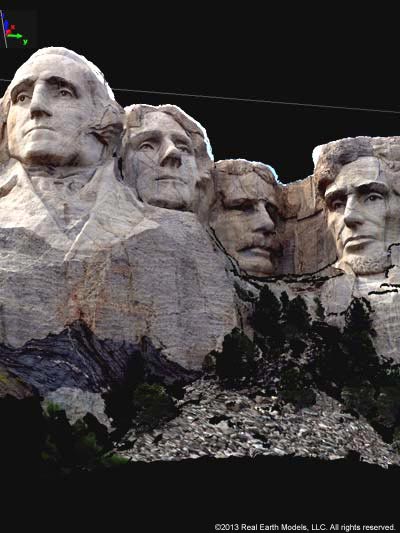 Mount Rushmore PhotoReal™ Model