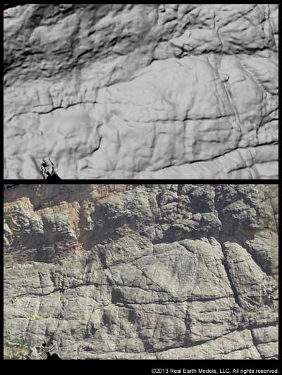 PhotoReal&trade Model of Cliff