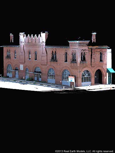 Detailed point cloud model of the Pico Hotel