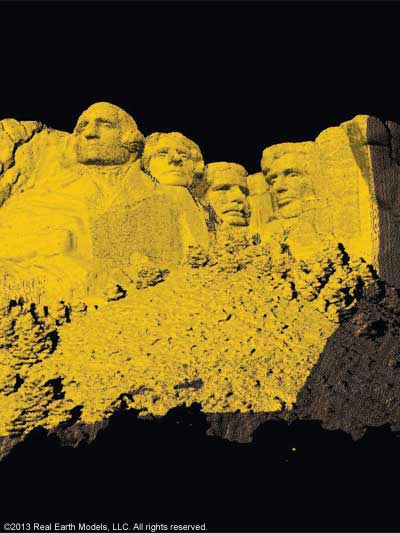 Mt Rushmore Point Cloud Model