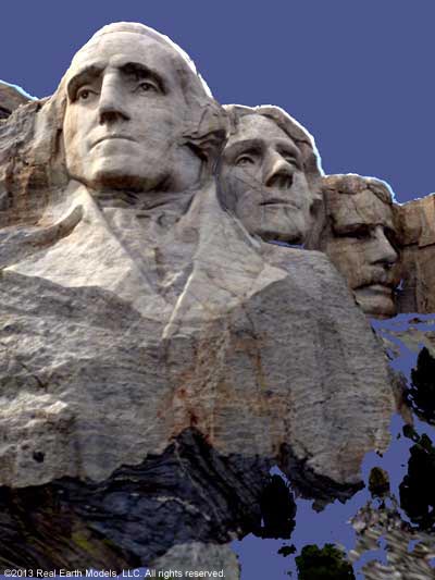 Image of Mt Rushmore PhotoReal™ Model