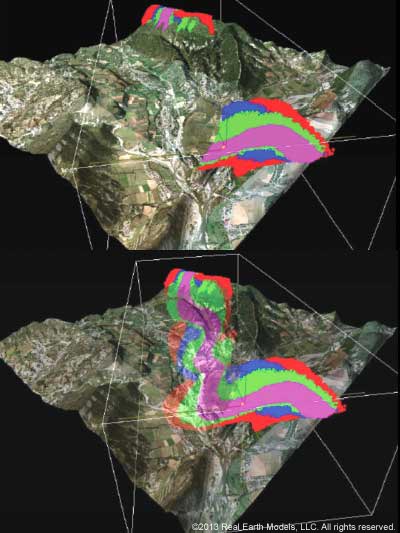 3D PhotoReal™ model with channel zones