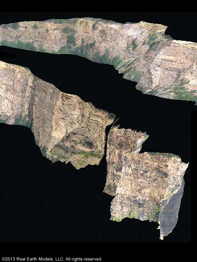 3D PhotoReal™ model of outcropping