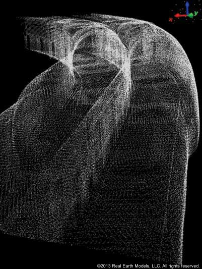 Point cloud model of Silver Line dual tunnels