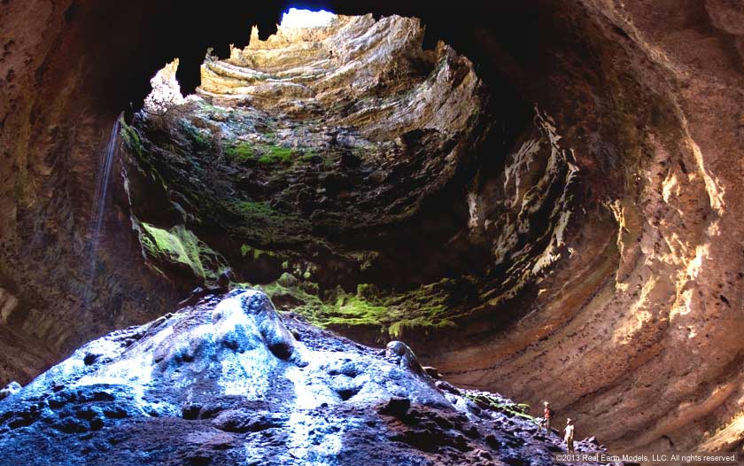 Image from within Devil's Sinkhole