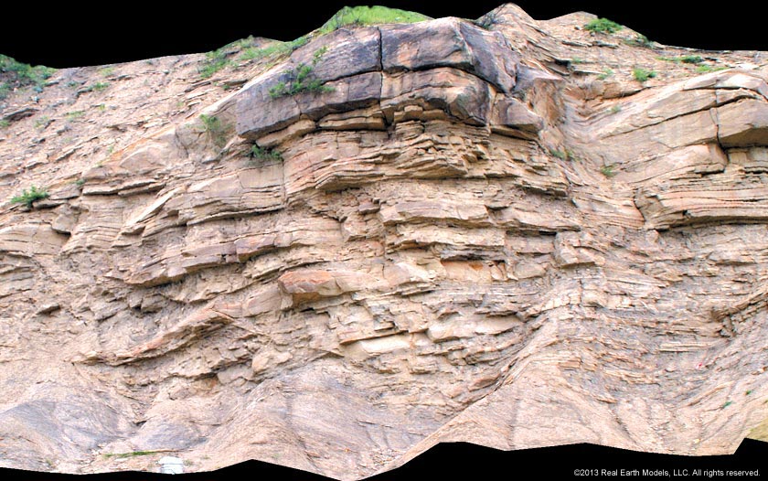 Image of 3D PhotoReal™ model of outcropping